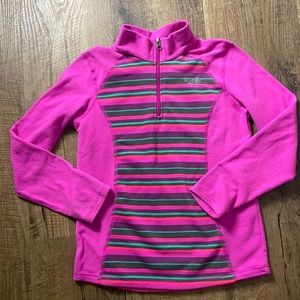 The North Face Glacier Quarter-Zip Fleece Top Size Large Size 14/16 Pink